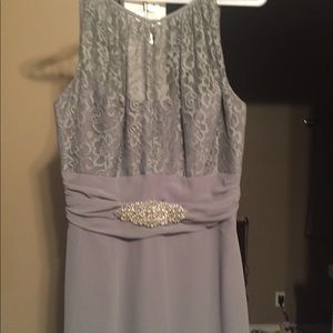 Gray long dress